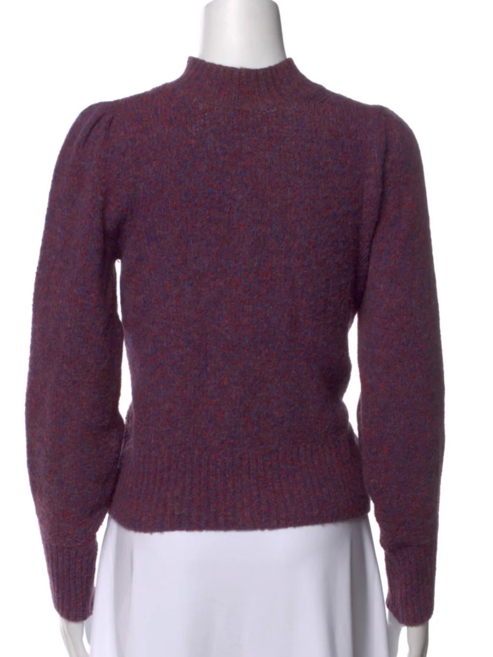Veronica Beard Mock Neck Cozy Women’s Sweater in Heathered Berry - Like New